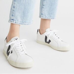 Veja Women's Esplar Leather White Black 38